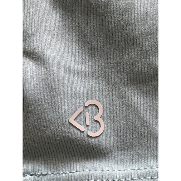 Blogilates Womens Cameo Blue Spaghetti Strap Cropped Tank Top w/ Crisscross Back - Picture 9 of 14